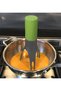 Electric cooker mixer, automatically stirs sauces, soups, and stews; green and gray color. - 3