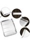 Stainless steel baking pan set (2 pieces), with rack, silver. - 4