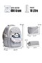 Relaxi̇on 1940 Triple Set Primary School Bag with Pen Holder and Lunch Bag A.Grey - 7
