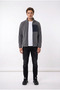 Men's Smoked Comfortable Fit Full Zipper Thick Outdoor Fleece Jacket with Front Pockets - 3