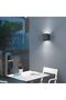 12W outdoor wall light 6000K black. - 5
