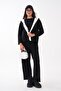 Women's Shawl Look Detailed Sweat Pants Modal Set 265193 - - 2