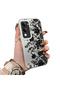Vivo Y19S Gt Compatible Elegant Black Lace Flower Pattern Case, High Quality Matte Phone Case - 2