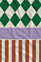 Retro Green Checkered Red Line Patterned 70X150 Beach Towel - Digital Printed Fade-Resistant Bath Towel - 3