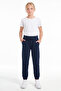 Girls' Double Pocket Elastic Cuffed Straight Jogger Sweatpants - 2