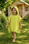 4 Layer Muslin Poncho Lime Baby Poncho Children's Poncho 1-3 Years Old Bath Beach Poncho Sea Poncho