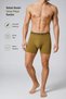 Men's Soldier Boxer Khaki Long Leg Flexible Waist Elastic Soft Fabric Comfortable Cut Daily Underwear - 2