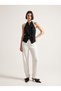 Vest Women's Vest V-Neck Women's Blouse Tie-Up Fabric Stylish Sleeveless Shirt Black - 6
