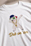 Women's Short Sleeve White Tshirt Hip Hop Teddy Bear Dance Oversize - 3