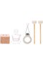 Car Air Freshener Diffuser Bottles With Air Vent Clip, 4 Pack Empty Glass Perfume bottle Essential O - 6