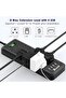سلك تمديد الطاقة بطول 3 أمتار مع منفذ USB، محول طاقة متعدد المنافذ، مقبس كهربائي متعدد الوظائف. - 2