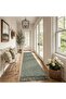 Small Bathroom Rug, 2' x 3' Hand-Woven Low Profile Front Entryway Rug, Tan Cotton Reversible - 3