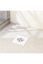 Square Floor Drain Cover, White PVC Plastic, Modern Design Bathroom Shower Grate (8x8 cm) - 7