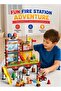 173PCS Fire Station Big Building Blocks Construction Playset for Ages 3+, City Series Multicolor Plastic Fire Rescue Station with 2 Firefighter Figures, 2 Firefighting Vehicles - 2