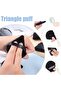 Triangular Powder Puff Makeup Sponges 8Pcs-Beige&Black - 4