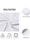 Round tablecloth with elasticated edges, 3D printed folding design, washable, indoor and outdoor use, kitchens, dining rooms, and...