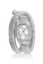 Snake Wrap Around Women's Wristwatch Silver Color Pl-1615B2X