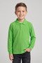 Children's Green 2-Piece Polo Collar Short Sleeve and Long Sleeve School T-Shirt Set - 3