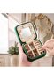ZPROW Plush Velvet Travel Jewelry Case, Organizer, Box, Small Case for Women, Earring Organizer with - 2