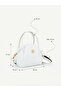 Parma Women's Hand and Shoulder Bag with Zipper Detail and Adjustable Strap - 3