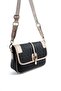 Black - Women's Crossbody Bag with S.Nut Logo Sp1182 - 2