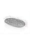 Bamboo Nickel Look Decorative Oval Tray 35X22 cm Presentation Organizer - 2