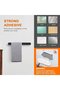 Towel Rack - Wall-mounted stainless steel towel hooks, no drilling required, 3M adhesive, 37cm, black - 2