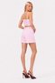 Women's Striped Shirt Fabric Crop Top and Shorts Two-Piece Set - 3