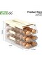 Refrigerator Organizer with Lids, Stackable Fruit Storage Containers, Vegetable Strainers Box - 6