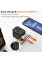 محول سفر عالمي من نيكومي، 45 واط PD، 4 منافذ USB-A و1 منفذ USB-C، مآخذ تيار متردد متعددة، محول لـ 20 دولة - 3