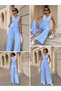 Women's Double Comfortable Cut Vest-Pants Set - 5
