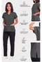 Women's V-Neck Bat Sleeve Fuchsia, Smoked, Khaki, Petrol Blue, Lycra Belinda Scrubs Nurse Single Base - 6