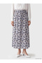 Lcw grace blue elastic waist patterned bell-bottomed skirt - 2