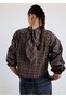 Rhinestone checked blouse - 4