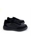 Black Genuine Leather New Season Women's Comfortable Sports Shoes - 6