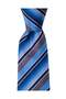Gray Navy Blue Striped Blue Tie – 8 cm Wide - 6