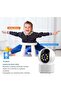 Indoor Security Camera – Panoramic Rotation Wi-Fi Camera with Night Vision, Two-Way Audio, PIR Motion Detection, People Tracking & Storage Support - 4