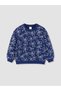 Two Mt Shop Quality Lcw Baby Navy Blue Bow Patterned Baby Girl Tracksuit Set - 3