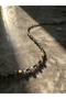 Iolite Natural Stone and Stainless Steel Combination Necklace - 3