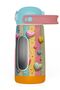 420 ml Turquoise Pink Girl's Heart Patterned Steel Flask - 60012 - 7