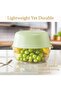 2-in-1 Salad Spinner, Kitchen Colander Set with Dual Layer Strainer Bowl, Fruit and Vegetable Washin - 4