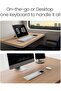 لوحة مفاتيح بلوتوث قابلة للطي من Cube Pocket مع لوحة لمس - تصميم ثلاثي الطي فائق المحمولية، 64-كي لوتس - 4