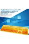 مجموعة لوحة مفاتيح وماوس لاسلكية من POENVFPO بتصميم ريترو بانك، لوحة مفاتيح USB 2.4G مع 3 مستويات DPI قابلة للتعديل للألعاب - 5
