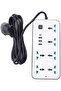 10 in1 Socket Extension, 6-Way Power Strip Extension Cord (5 Meters) – 2000W Heavy Duty Socket with - 4