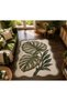 Eta Traditional Patterned Modern Woven Base Decorative Carpet Eta4067Green - 3