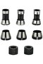 End milling chucks 6pc steel 6/6.35/8mm + nuts.