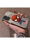 Samsung Galaxy A52 Compatible Spider Man Patterned Silicone Edge Hard Back Case Couple Phone Case - 2