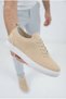 Zrk-X101 Premium Breathable Beige Knitwear Lace-Up Casual Men's Sneaker - 3