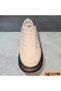 Men's Beige Sneaker Memory Soft High Sole Casual Sports Shoes - 4