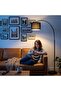 SKY-TOUCH Arc Floor Lamp : Dimmable Black Standing Lamp with Adjustable Height Modern Marble Base Standing Hanging Light with Adjustable Hanging Shade for Reading Living Room Bedroom Office (Black) - 6